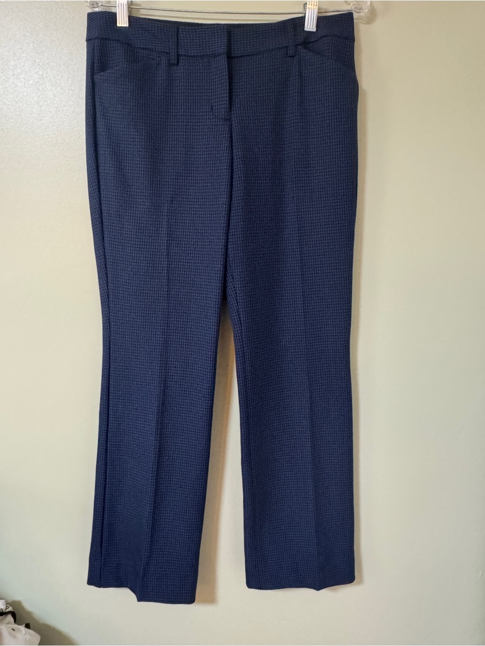 Express Editor Navy/Black Houndstooth Dress Pants